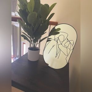 Custom Mirror, Personalized Mirror, Minimalist Design, Wall Decor, Art Decor